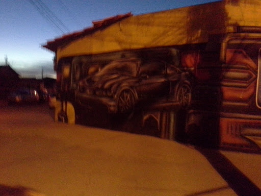 Grafitte Carro Na Parede