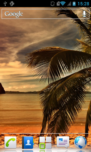 Sunset at sea Live Wallpaper