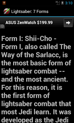 Lightsaber: 7 Forms