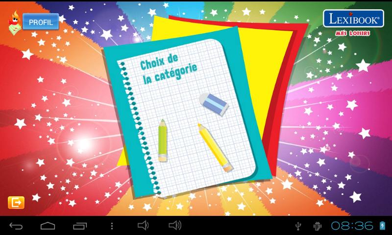 Android application Mes Loisirs Lexibook® screenshort