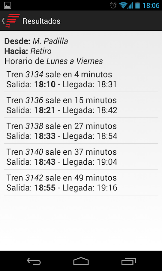Horarios Belgrano Norte  Android Apps on Google Play