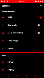 Download BlackNeonRed PRO Layers Theme APK for Android
