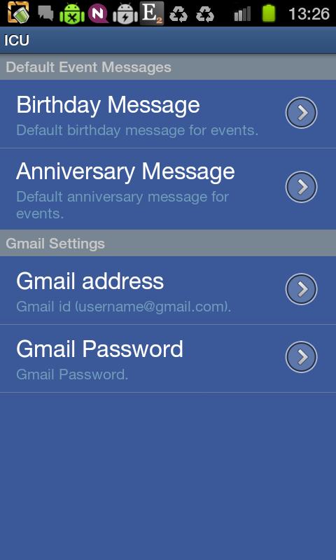 Android application ICU App screenshort