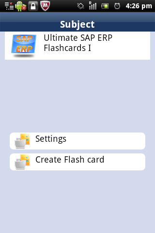 Ultimate SAP ERP Flashcards I