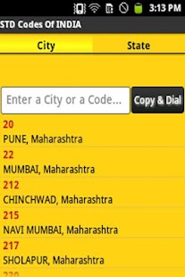 STD Codes of India Screenshots 1
