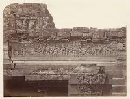 Candi Panataran (temple Complex), Main Temple; Krishnayana relief no. 21 (the final battle in which Krishna is victorious), second narrative register, west side. Panataran, Blitar district, East Java province, 1323-1347 AD, Indonesia