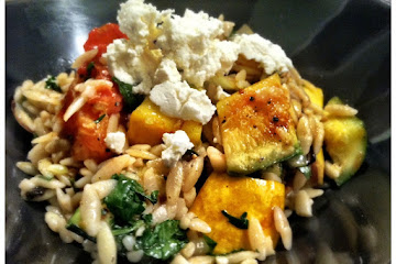 Grilled Zucchini Orzo