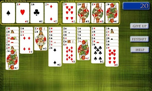 Android application Freecell Solitaire screenshort