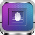 Biometric fingerprint scanner icon