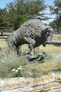 Bison sculpture