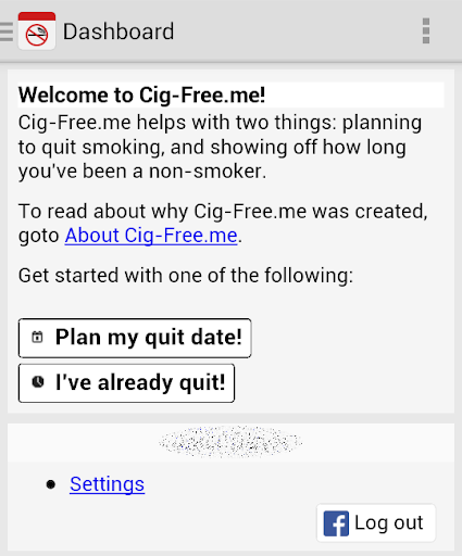 Cig-Free: Plan to quit smoking