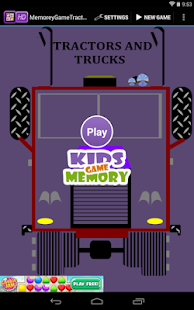 Memory Game- Tractors Trucks
