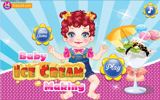 Baby Ice Cream Making