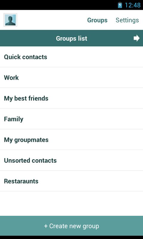 Quick Contacts PRO Screen 3