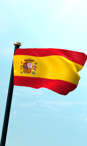 西班牙旗3D免费动态壁纸
