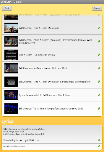 【免費音樂App】SongDNA - detailed song info-APP點子
