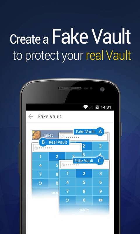    Vault-Hide SMS, Pics & Videos- screenshot  