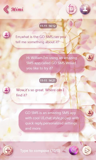 免費下載個人化APP|GO SMS FLOWER DANCE THEME app開箱文|APP開箱王