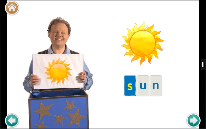 Justins World - Lettersounds Screen 1