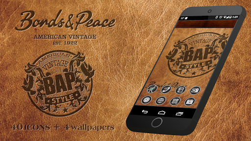 【免費個人化App】BONDS&PEACE-LEATHER Icon+WP-APP點子