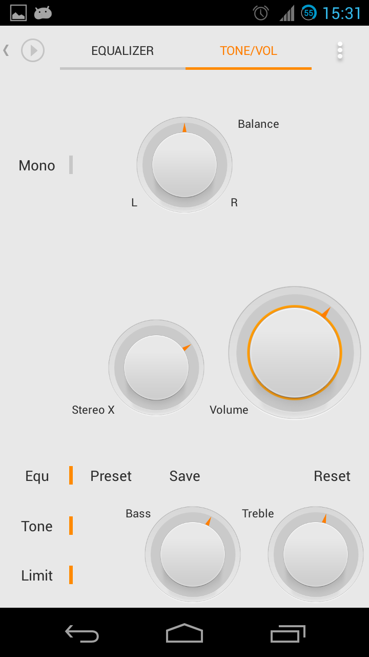 Skin for Poweramp MIUI Light Screen 2