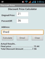 Free Discount Price Calculator APK for Android