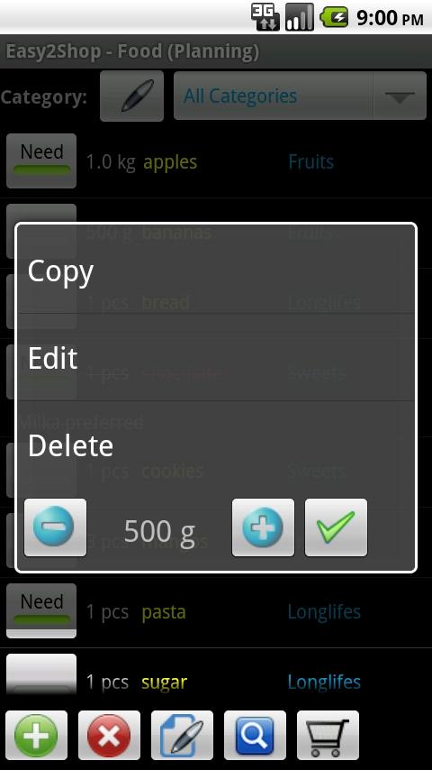 Easy2Shop Screen 2
