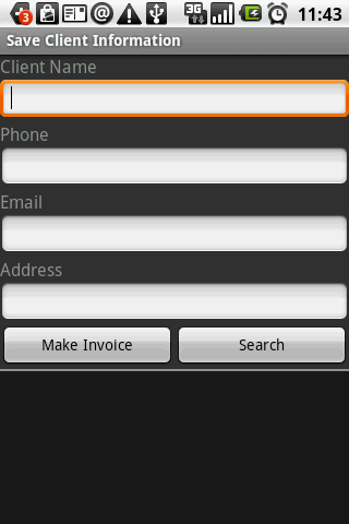 InvoiceMe - invoice app Screen 2