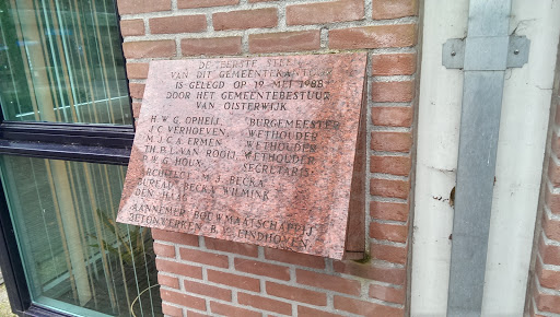 Eerste Steen Gemeentehuis Oisterwijk