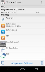 Dictate + Connect (Dictamus) Screen 3