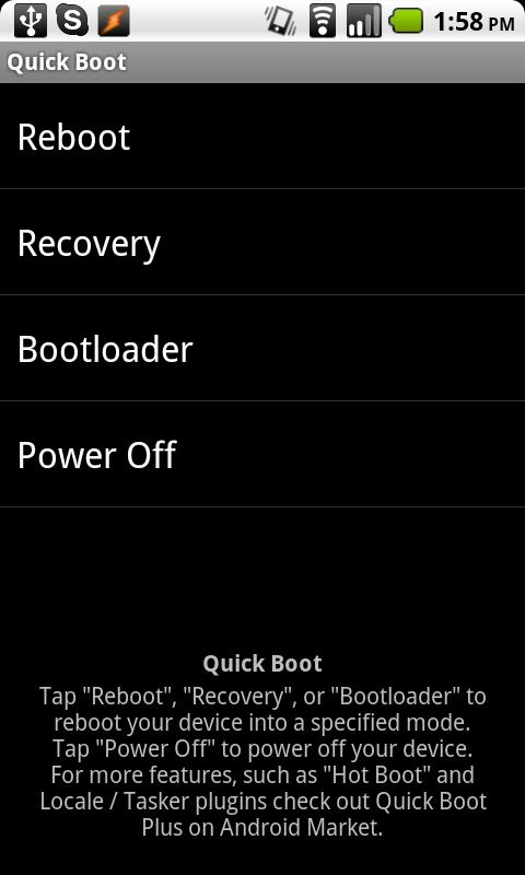 Quick Boot Android