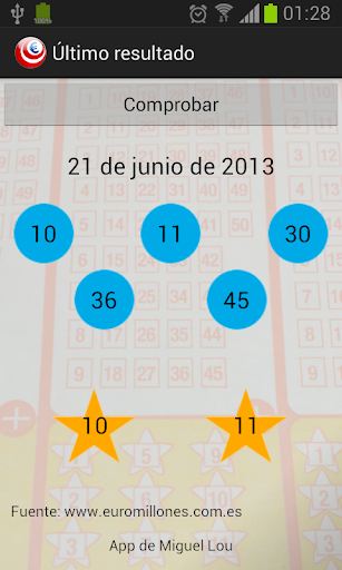 Último Resultado Euromillones