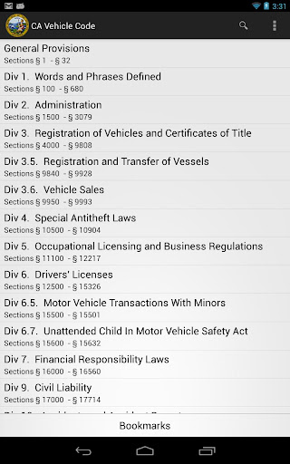 【免費書籍App】2015 CA Vehicle Code-APP點子