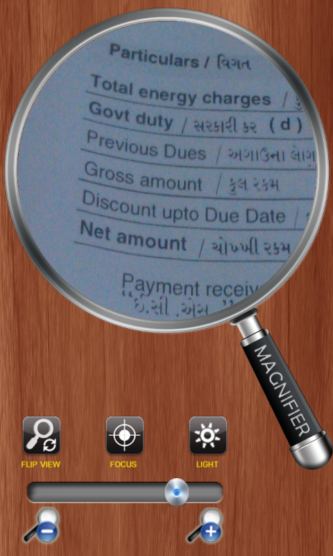 Magnifying glass with light app