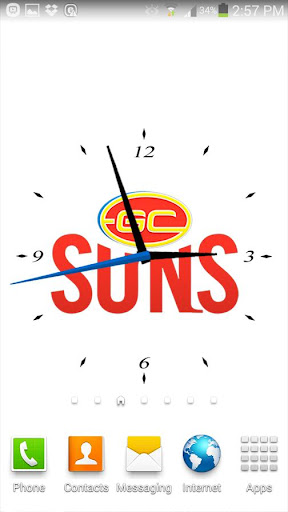 Gold Coast SUNS Analog Clock