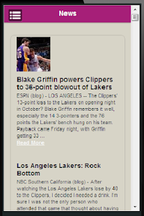 Lakers Basketball Fan App Screenshots 2