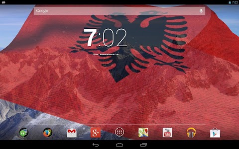 Screenshot 3D Albania Flag LWP + v2.6.1