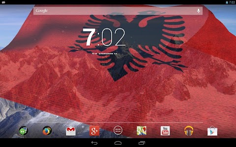 Screenshot 3D Albania Flag LWP + v2.6.1