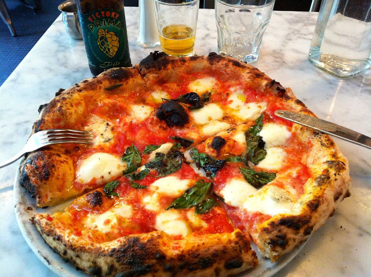 Pizza in New York City.