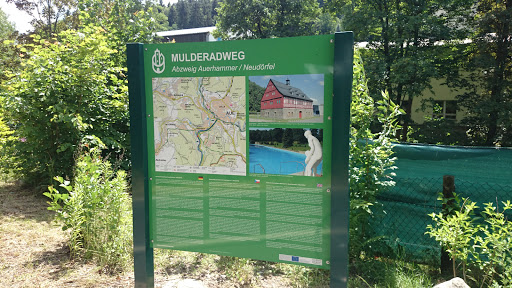 Gedenktafel Mulderadweg Abzweig
