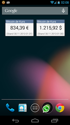 bitcoin.de Price Widget