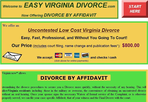 Easy Virginia Divorce