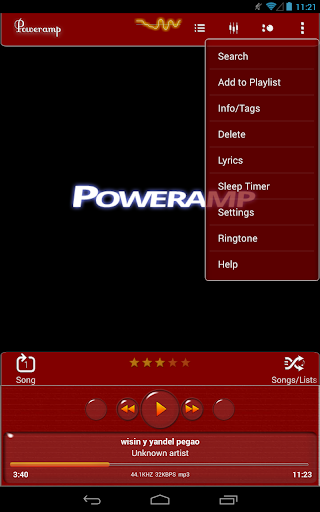 【免費個人化App】Poweramp Skin Red Minimal-APP點子