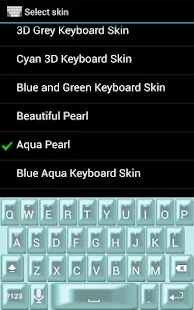 Aqua Pearl Keyboard Skin