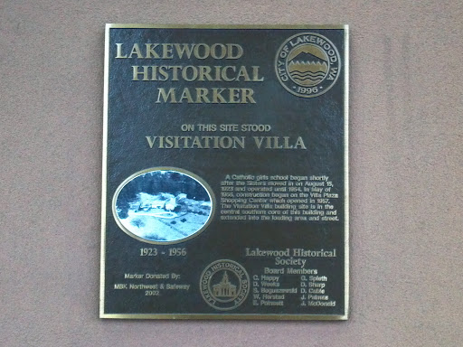 Visitation Villa Historical Marker