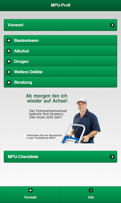 MPU-Profi Screen 1