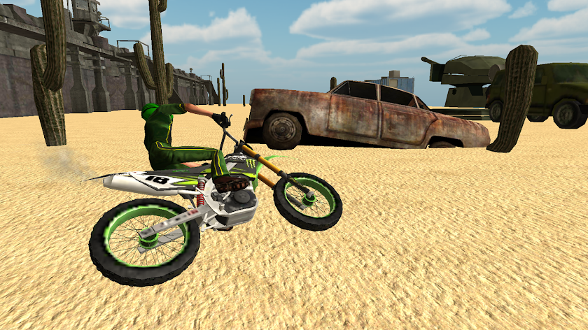 Army Trial Bike 3D Screen 2