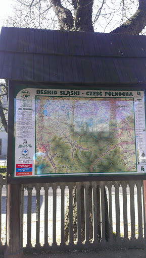Mapa Beskidu Śląskiego