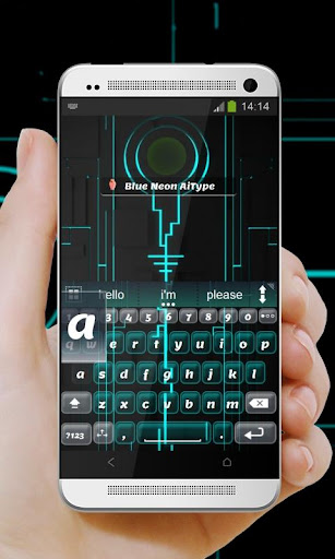 免費下載個人化APP|Blue Neon AiType Theme app開箱文|APP開箱王