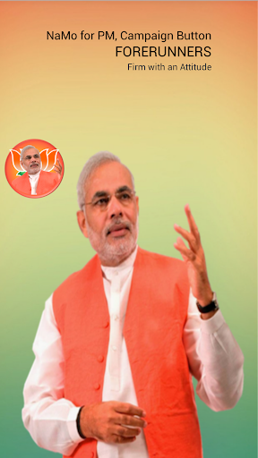 Campaign button - NaMo for PM